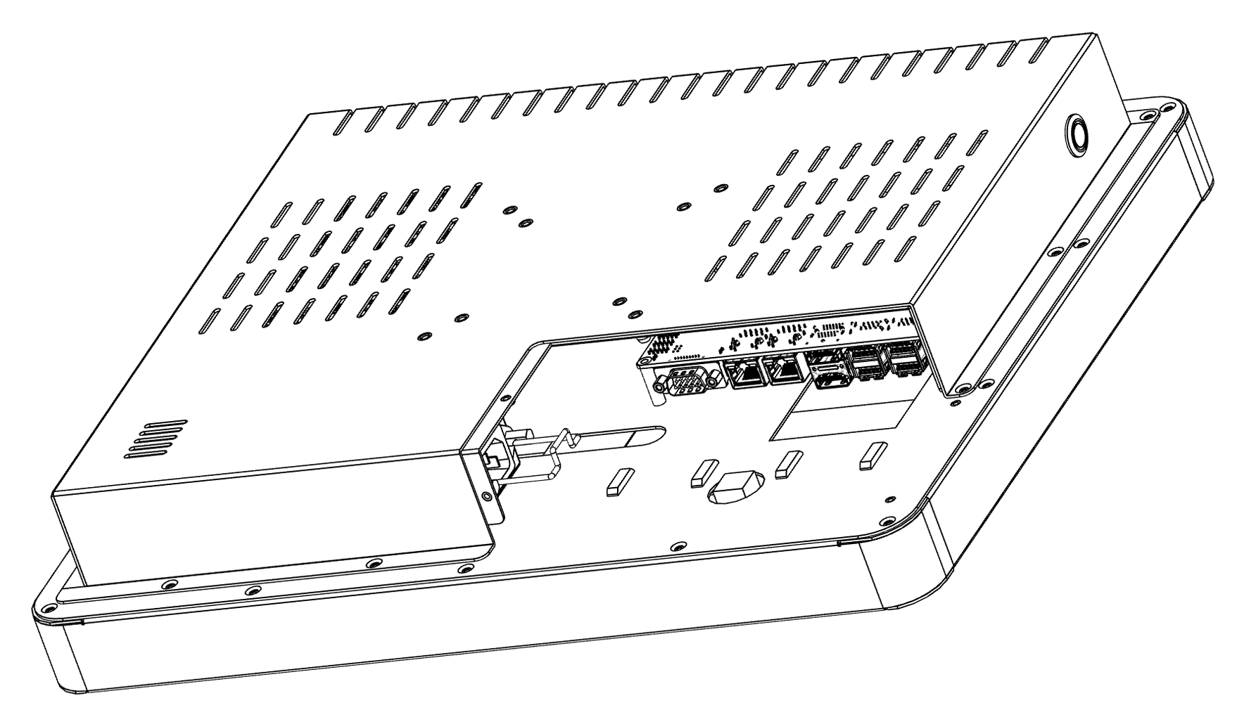 Inside service hatch