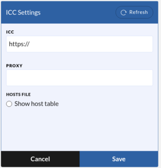 Connect to ICC