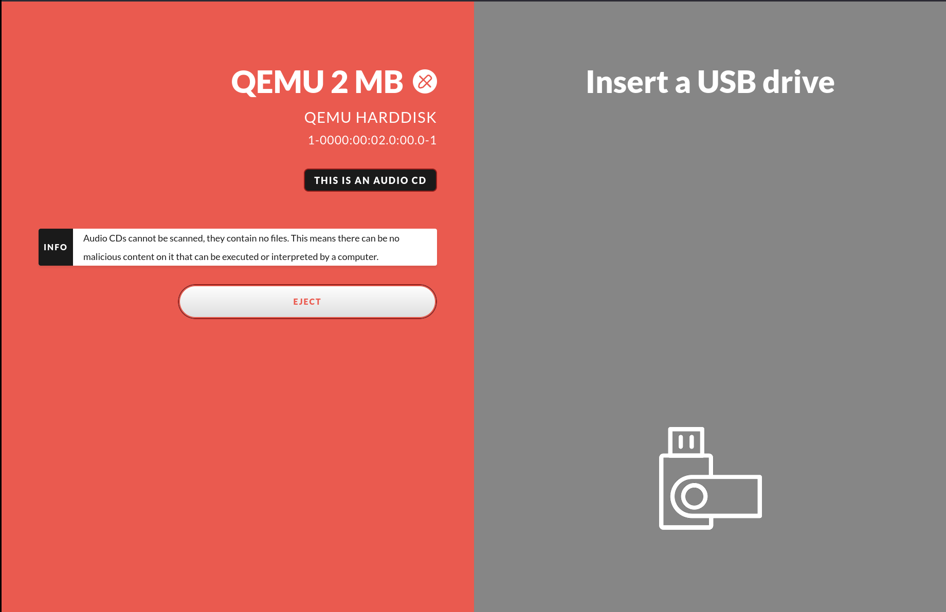 Audio CD information view